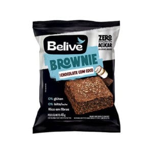 Brownie Zero Açúcar Chocolate com Coco Caixa com 10 un de 40g