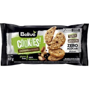 Cookies Zero Açúcar Castanha e Chocolate Caixa com 10 un de 67g
