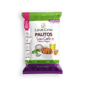 Biscoito Palitos Low Carb Cebola e Orégano Sem Glúten Caixa com 6 un de 50g