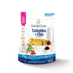 Biscoito Tabletitos Salgados Chia Sem Glúten 120g