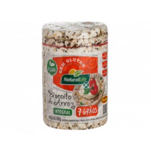 Biscoito de Arroz Grande 7 Grãos Sem Glúten Vegano 80g